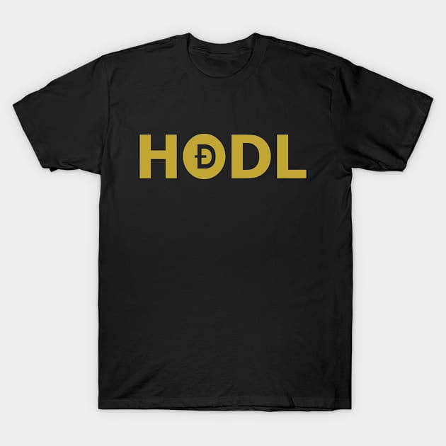 HODL DOGECOIN T-Shirt by tonycastell